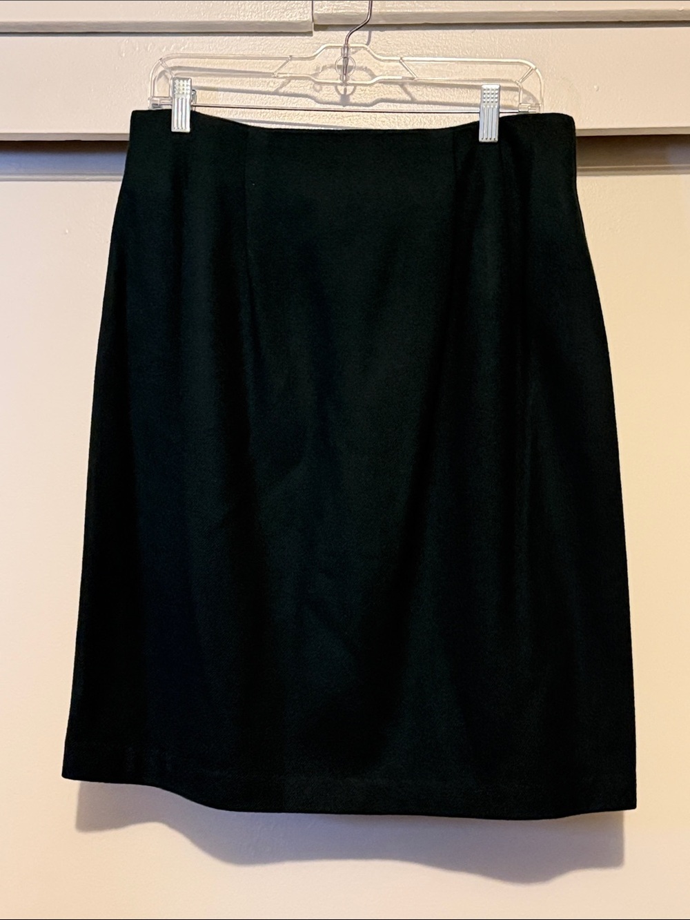 Sleek dark green Pencil Skirt - Classic Office Staple 100% wool
